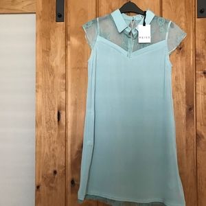 Reiss DUCK EGG BLUE LACE Dress